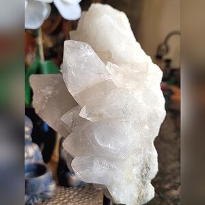 Healing Quartz Crystal on stand